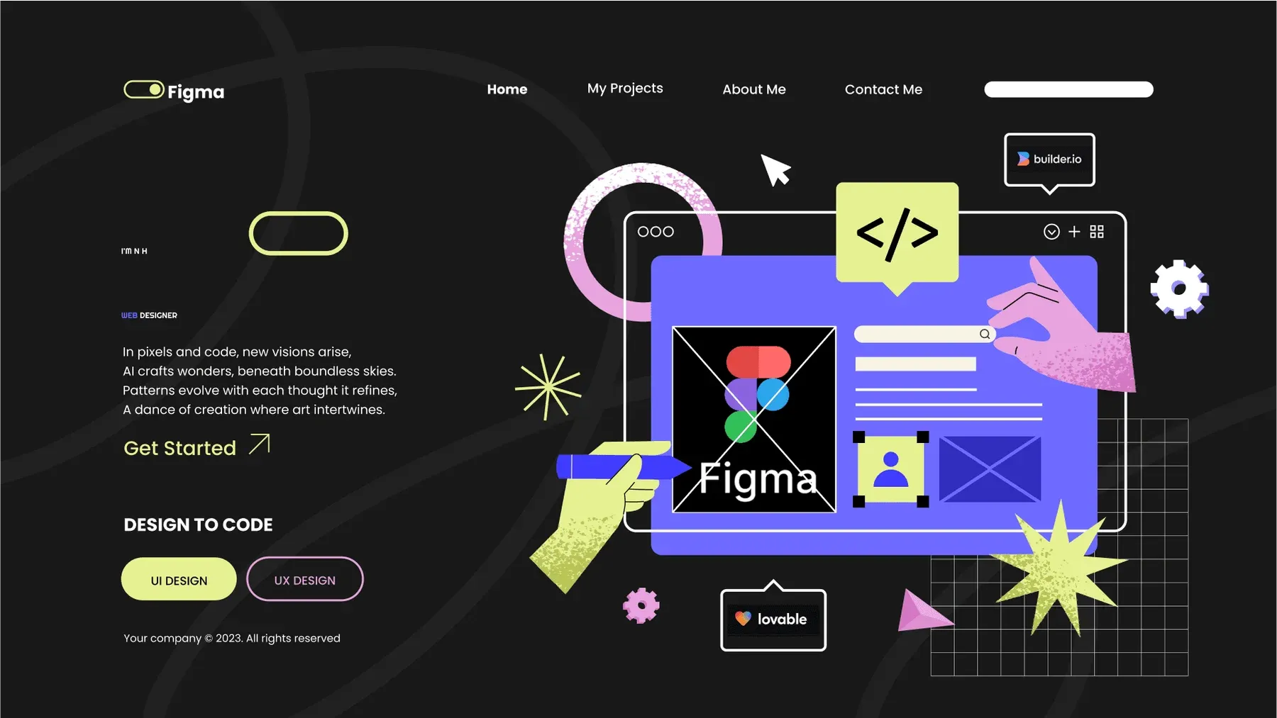 A Lovable way to Build design into code.